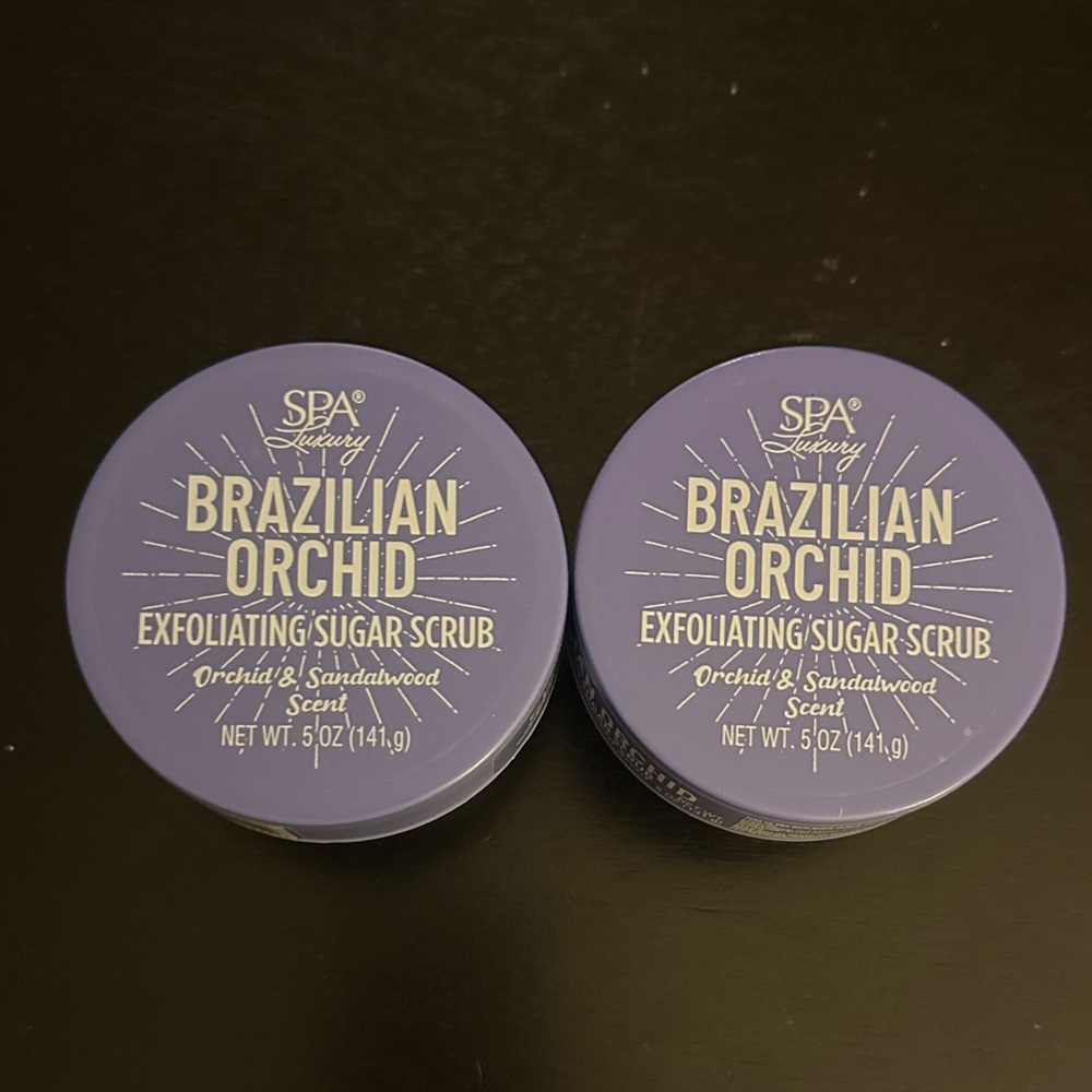 2 SPA Luxury Brazilian Orchid Exfoliating Sugar Scrub - Purple